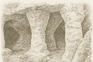 dessin La grotte de Pair-non-Pair